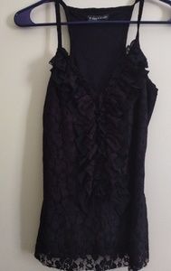 🌞Rampage Black Lace Tank Top